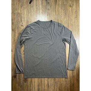 LULULEMON Fundamental Gray Long Sleeve T Shirt XL